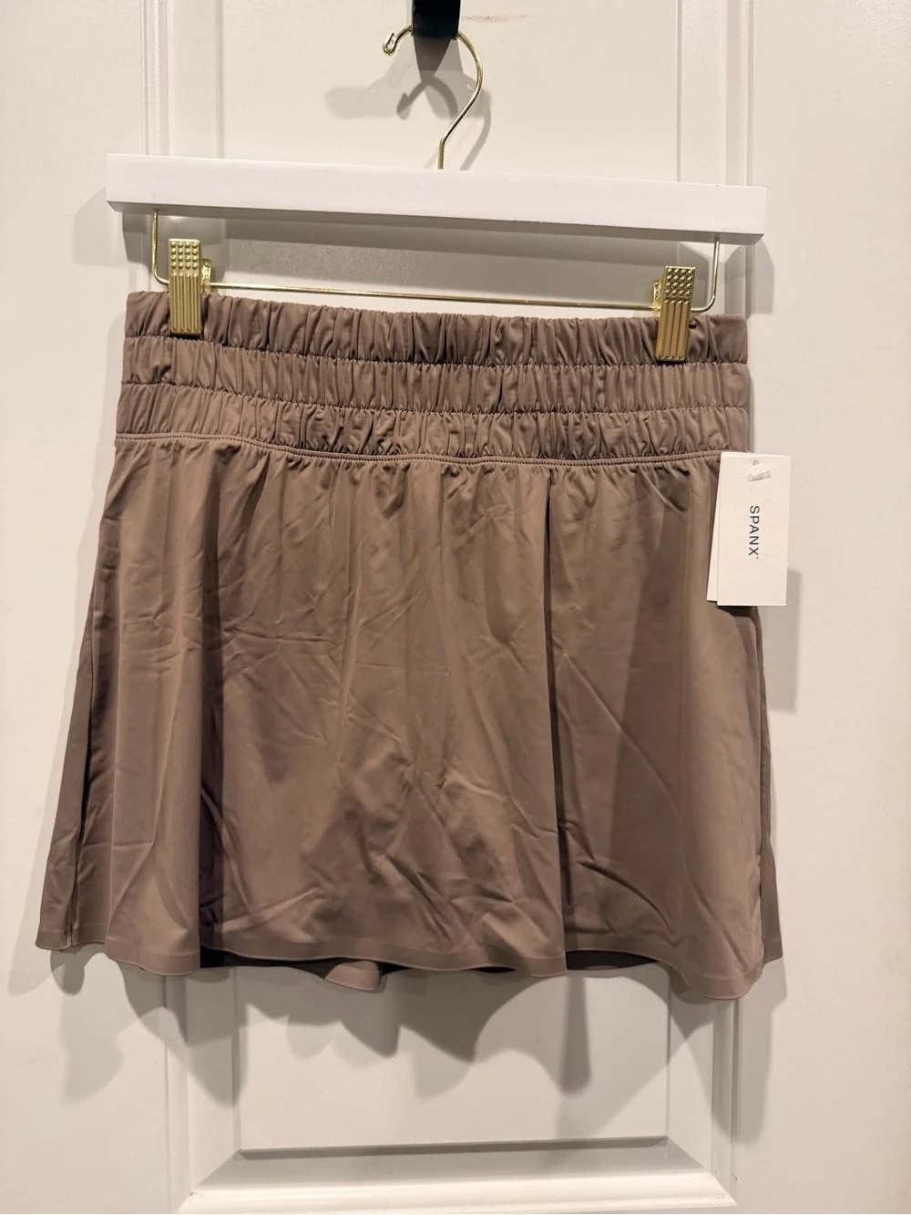 SPANX Booty Boost Flirty Skort Brown Size Small NWT